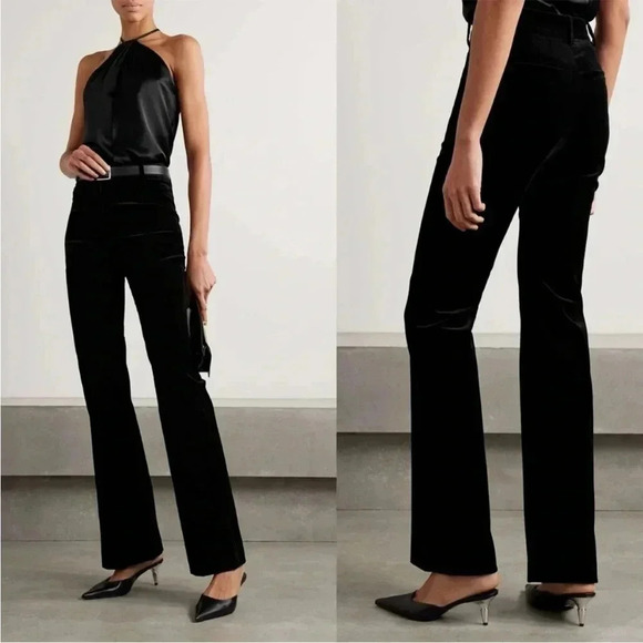 Nili Lotan Corette Velvet Pants 2 - Picture 1 of 6